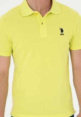 Erkek Slim Fit Polo Yaka Fıstık Yeşili Basic Tişört - 50279613211