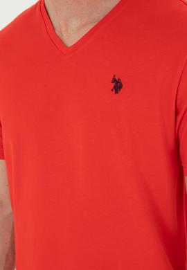 Erkek Kırmızı Basic Tişört - 50279617190