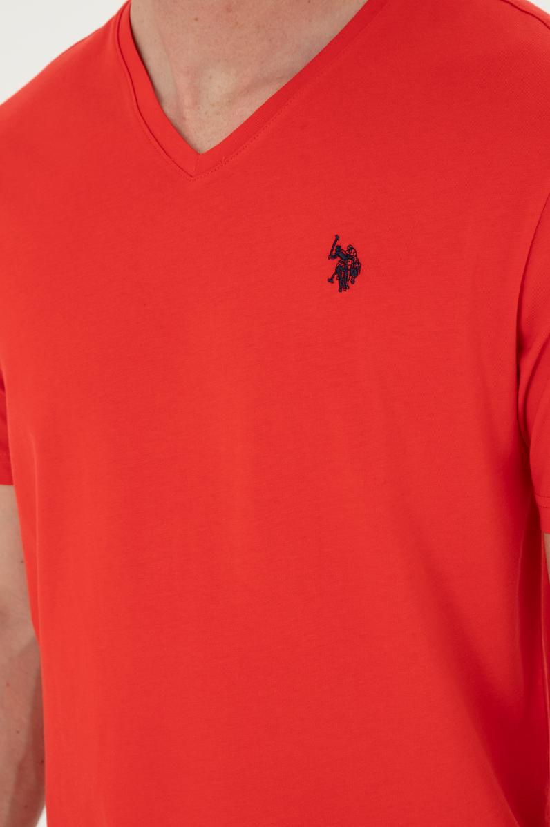 Erkek Kırmızı Basic Tişört