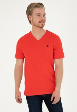 Erkek Kırmızı Basic Tişört - 50279617190