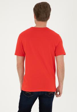 Erkek Kırmızı Basic Tişört - 50279617190