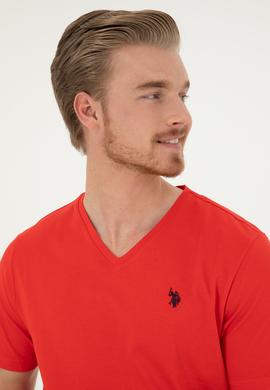 Erkek Kırmızı Basic Tişört - 50279617190