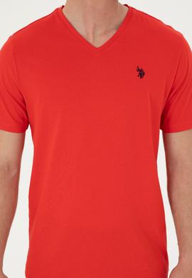 Erkek Kırmızı Basic Tişört - 50279617190