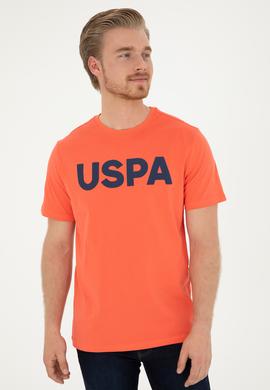 Erkek Regular Fit Bisiklet Yaka Nar Çiçeği Basic Tişört - 50279620249