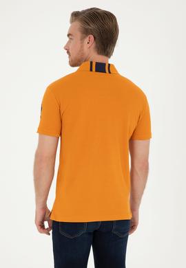 Erkek Slim Fit Polo Yaka Kiremit Tişört - 50281549014