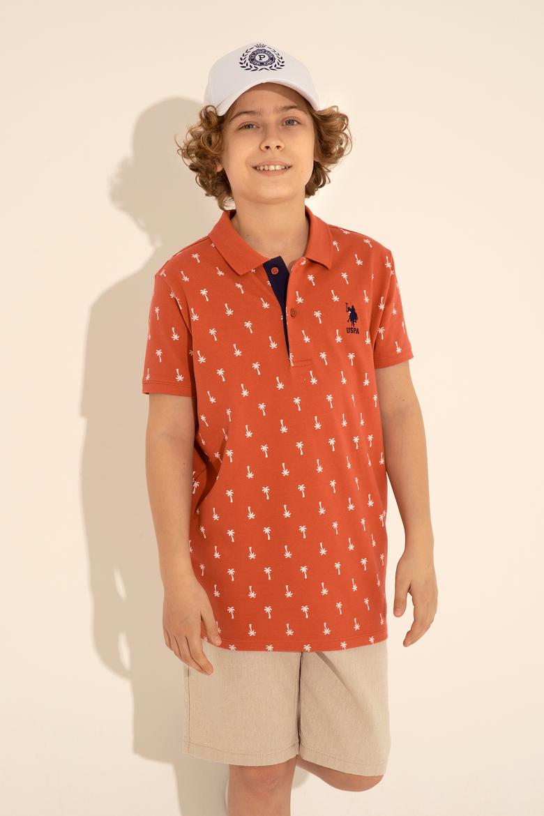 Erkek Çocuk Pudra Polo Yaka Tişört - 50288073032