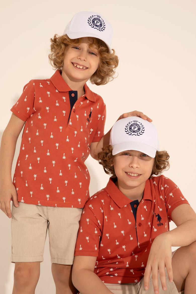 Erkek Çocuk Pudra Polo Yaka Tişört - 50288073032