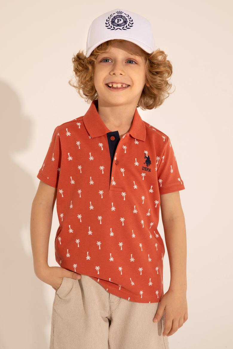 Erkek Çocuk Pudra Polo Yaka Tişört - 50288073032