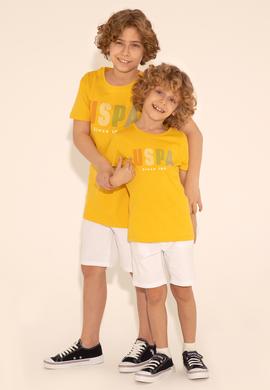 Erkek Çocuk Safran Bisiklet Yaka Tişört - 50288056031