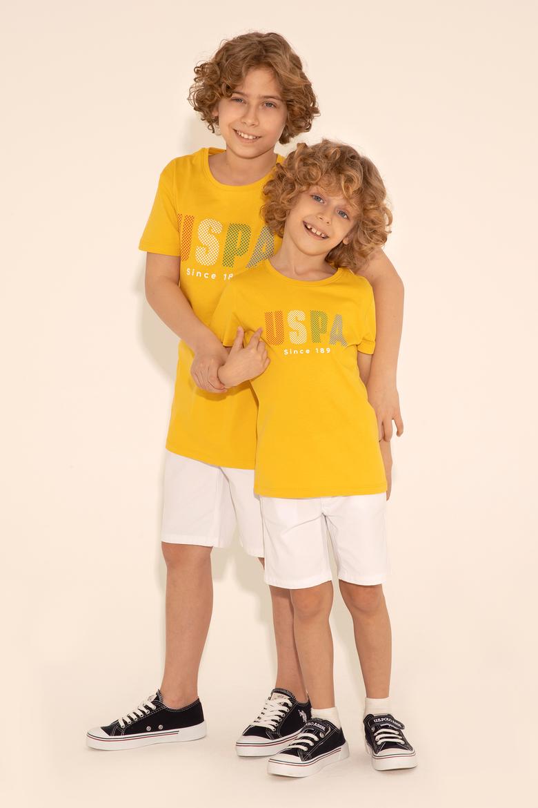 Erkek Çocuk Safran Bisiklet Yaka Tişört - 50288056031