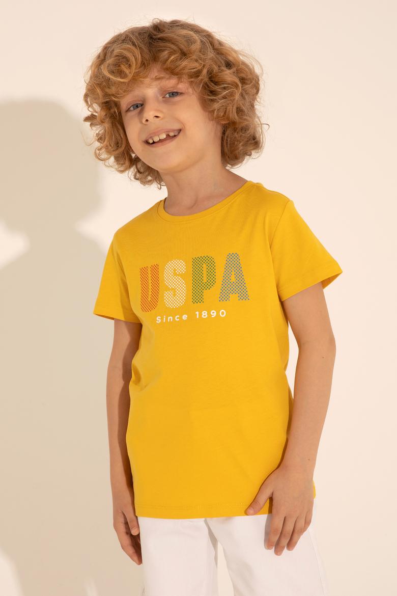 Erkek Çocuk Safran Bisiklet Yaka Tişört - 50288056031