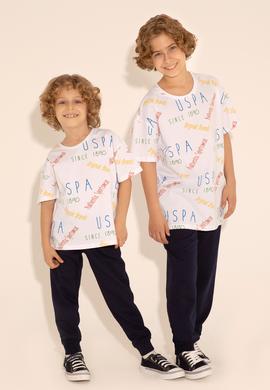 Erkek Çocuk Beyaz Bisiklet Yaka Tişört - 50288061001