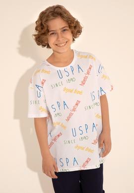 Erkek Çocuk Beyaz Bisiklet Yaka Tişört - 50288061001