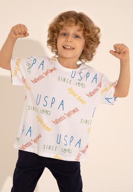 Erkek Çocuk Beyaz Bisiklet Yaka Tişört - 50288061001