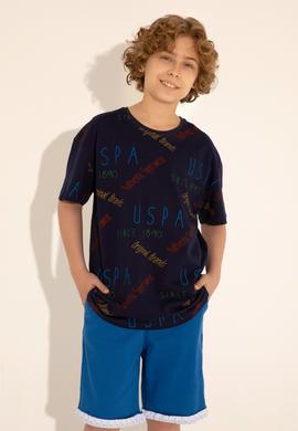 Erkek Çocuk Lacivert Bisiklet Yaka Tişört - 50288061018