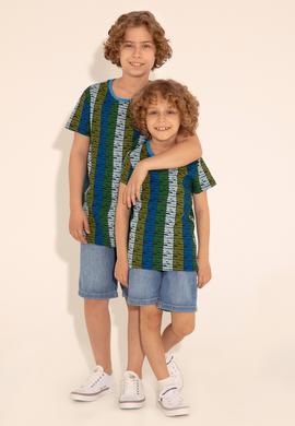 Erkek Çocuk Lacivert Bisiklet Yaka Tişört - 50288049014