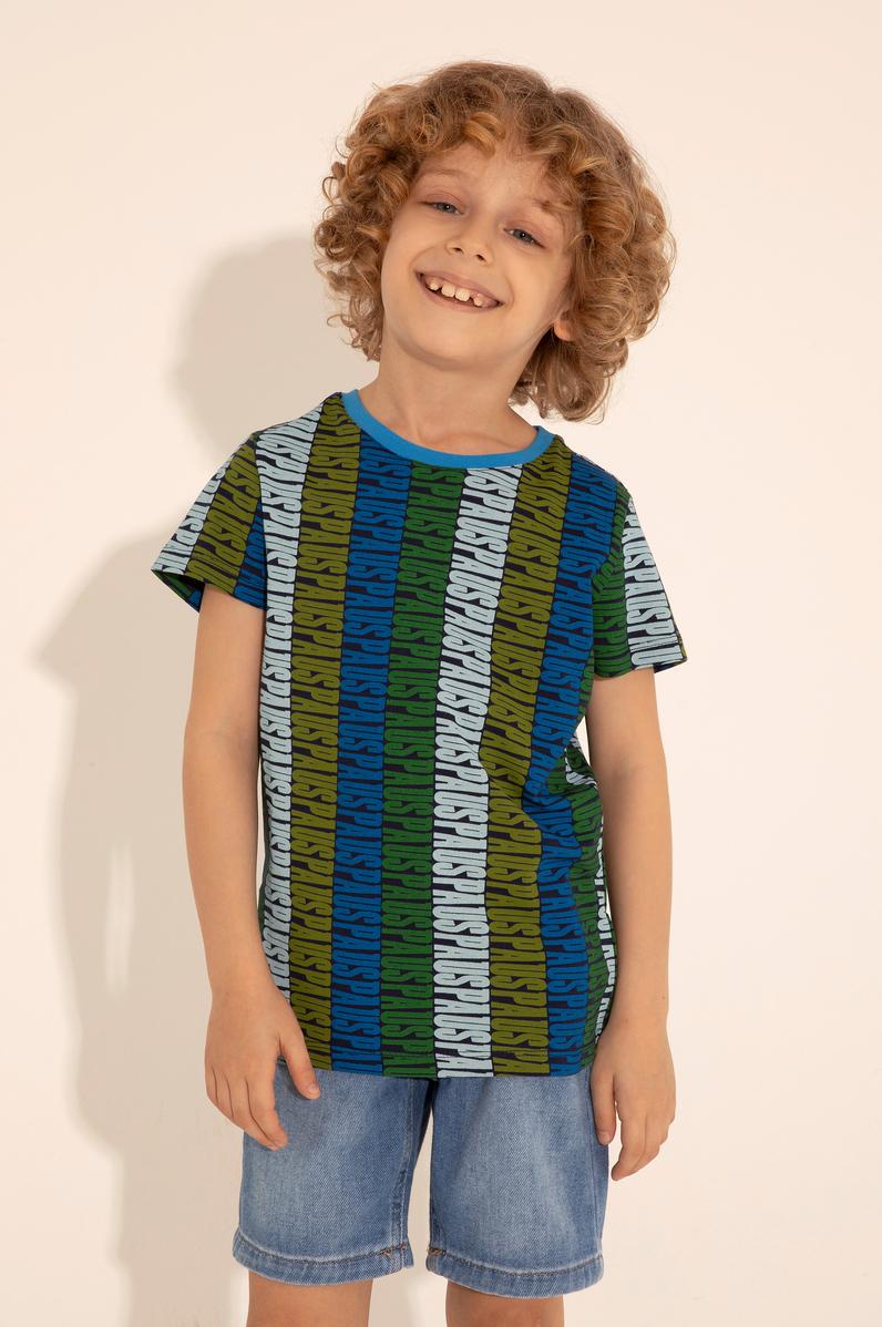 Erkek Çocuk Lacivert Bisiklet Yaka Tişört