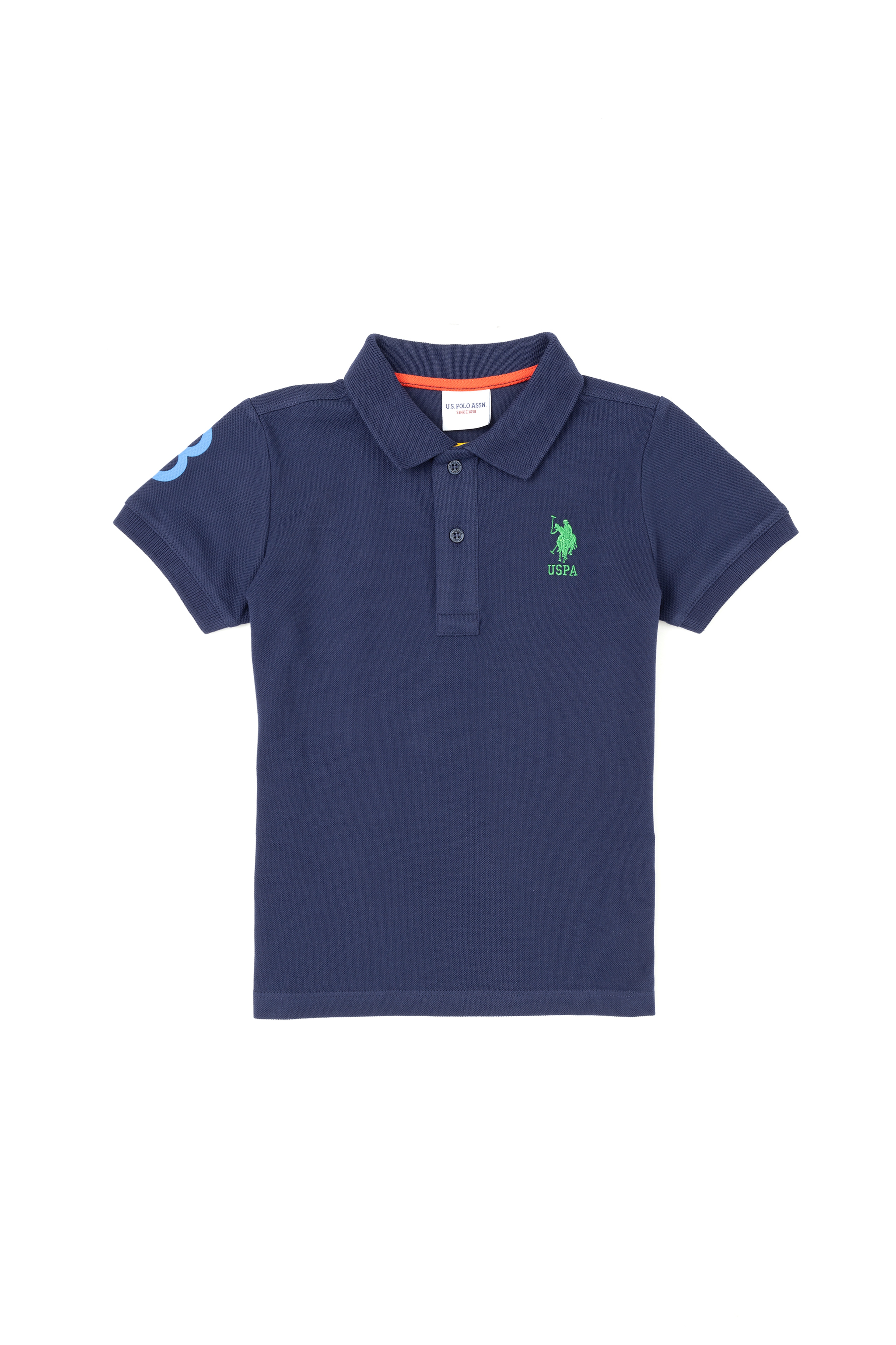 Erkek Çocuk Lacivert Polo Yaka Tişört - Image 5