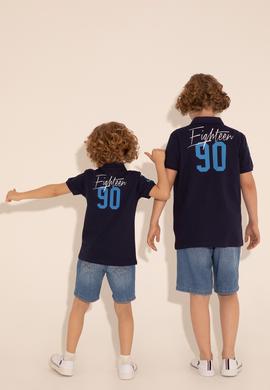 Erkek Çocuk Lacivert Polo Yaka Tişört - 50288121002