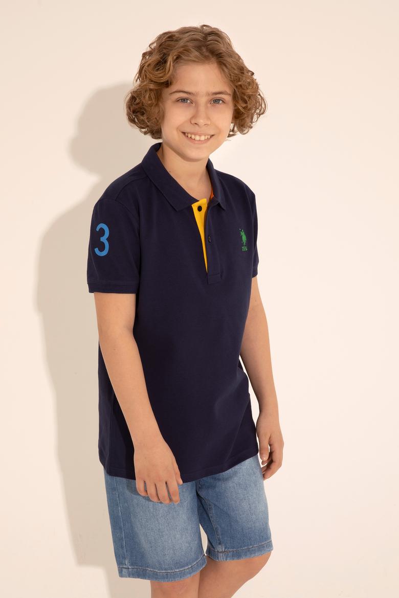 Erkek Çocuk Lacivert Polo Yaka Tişört - 50288121002