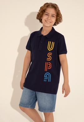 Erkek Çocuk Lacivert Polo Yaka Tişört - 50288122001