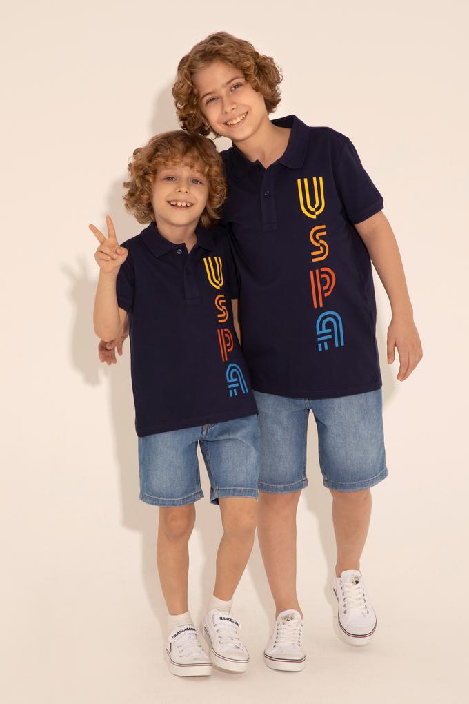 Erkek Çocuk Lacivert Polo Yaka Tişört