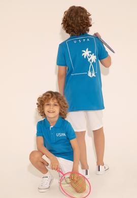 Erkek Çocuk Saks Polo Yaka Tişört - 50288080027