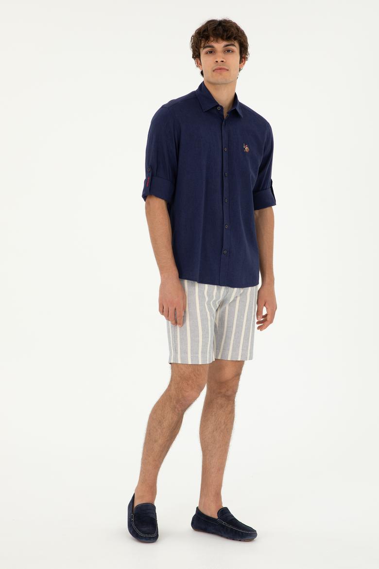 Erkek Saks Dokuma Şort - 50283943037