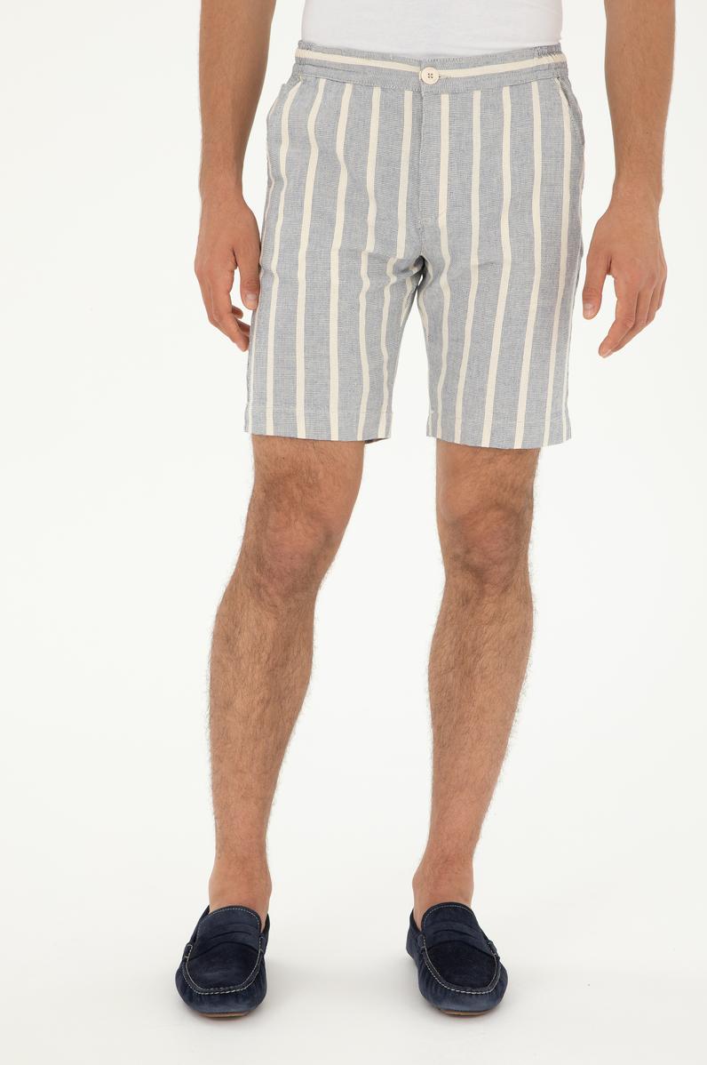 Erkek Saks Dokuma Şort