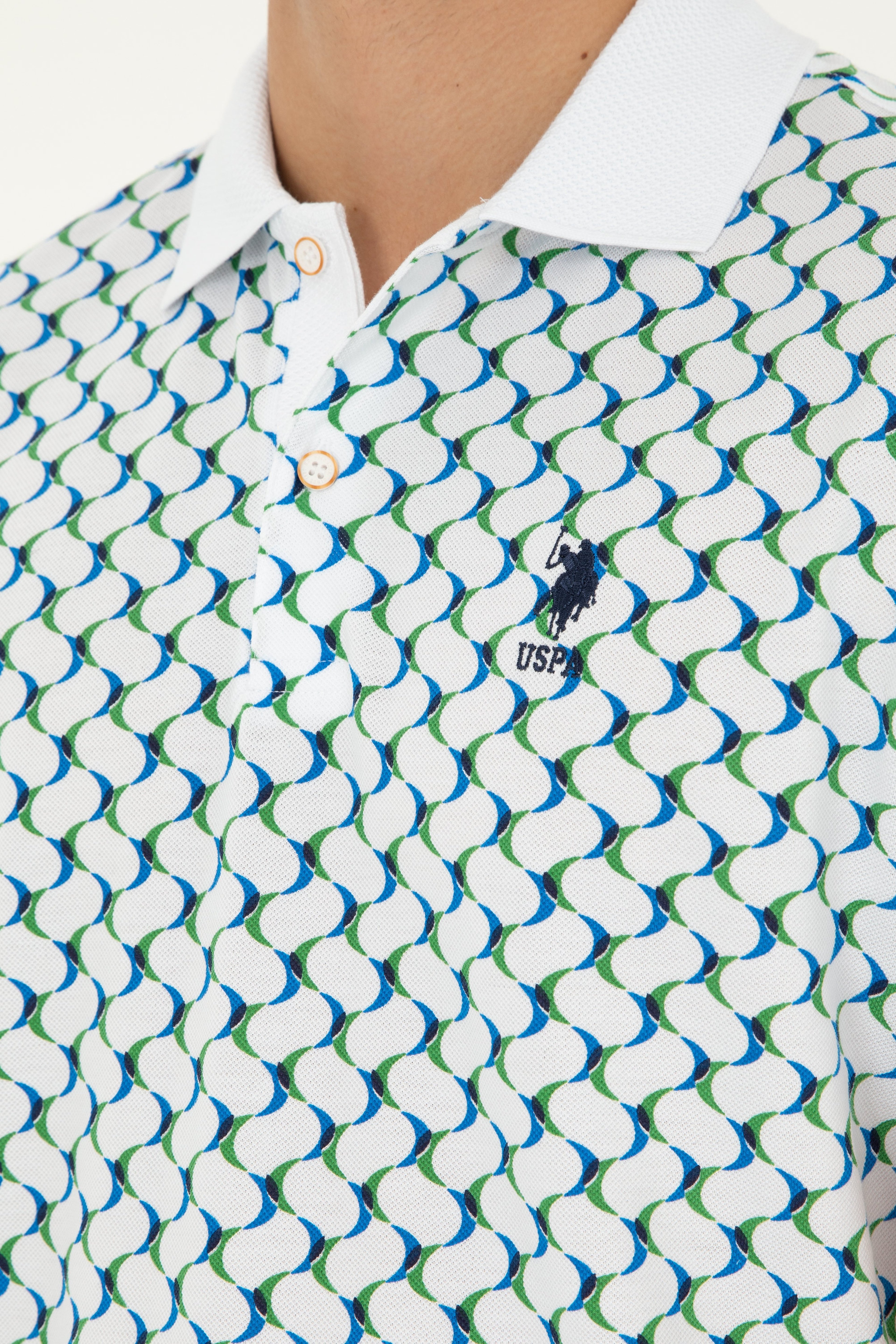 Erkek Regular Fit Polo Yaka Lacivert Tişört - Image 7