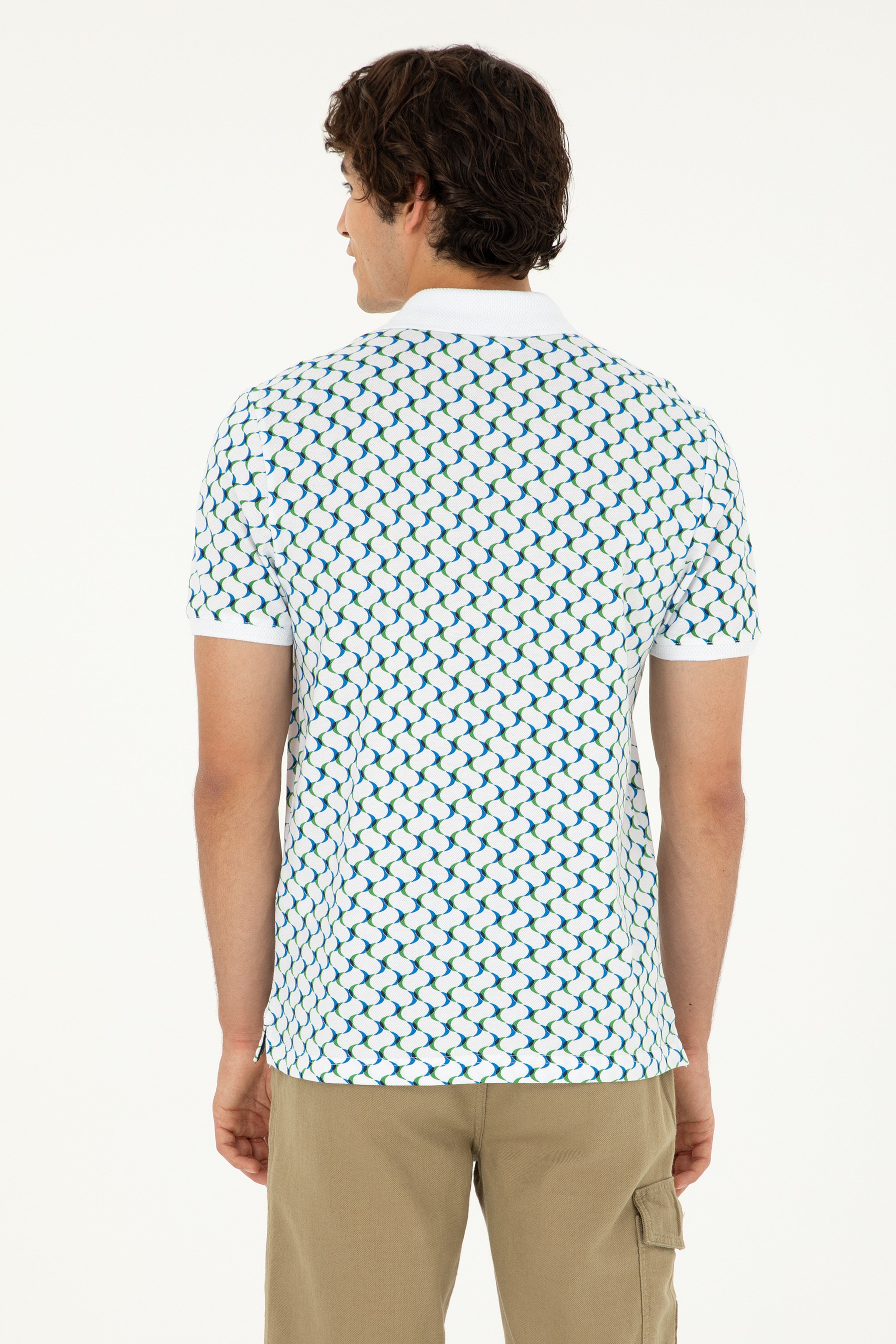 Erkek Regular Fit Polo Yaka Lacivert Tişört - Image 5