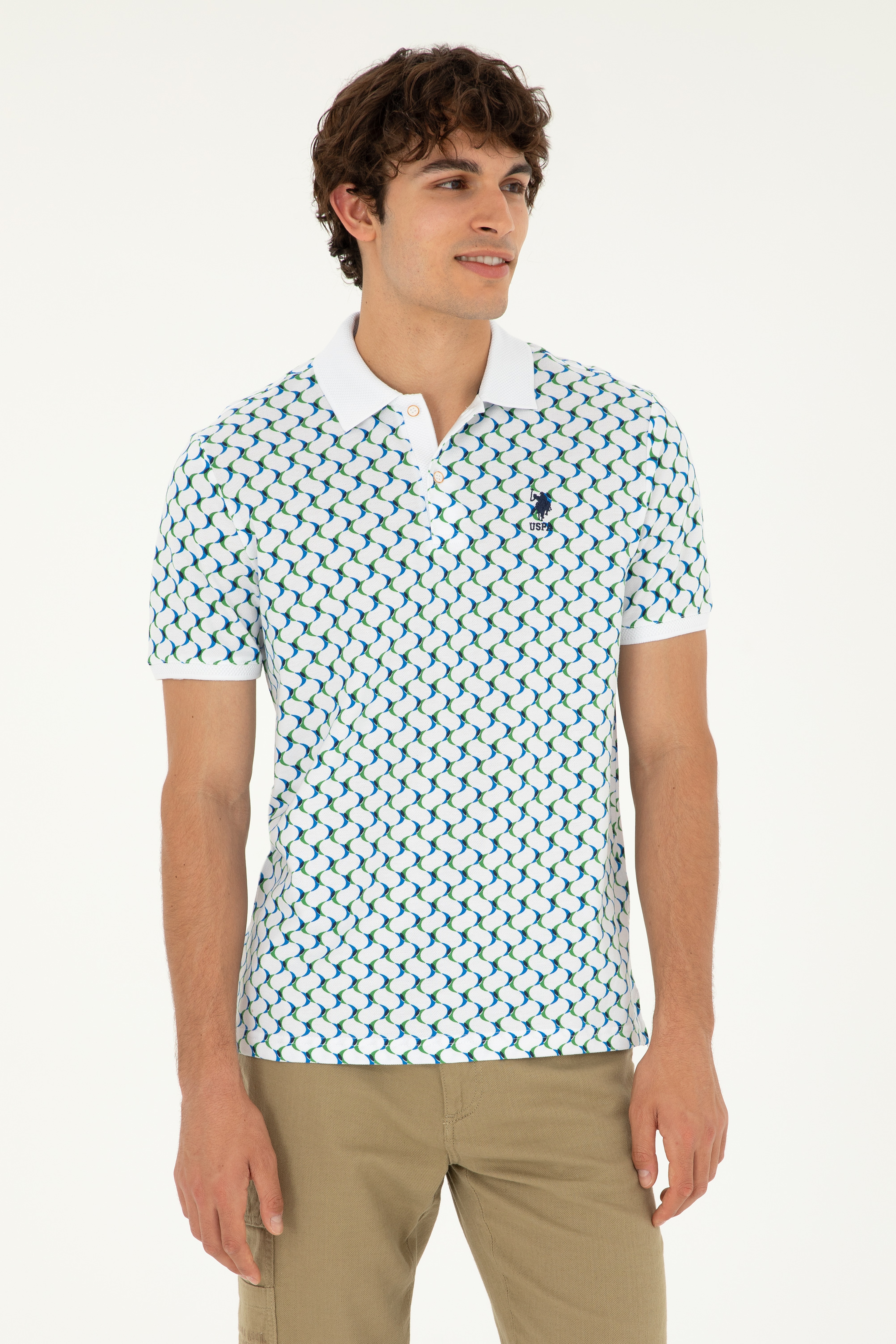 Erkek Regular Fit Polo Yaka Lacivert Tişört - Image 1