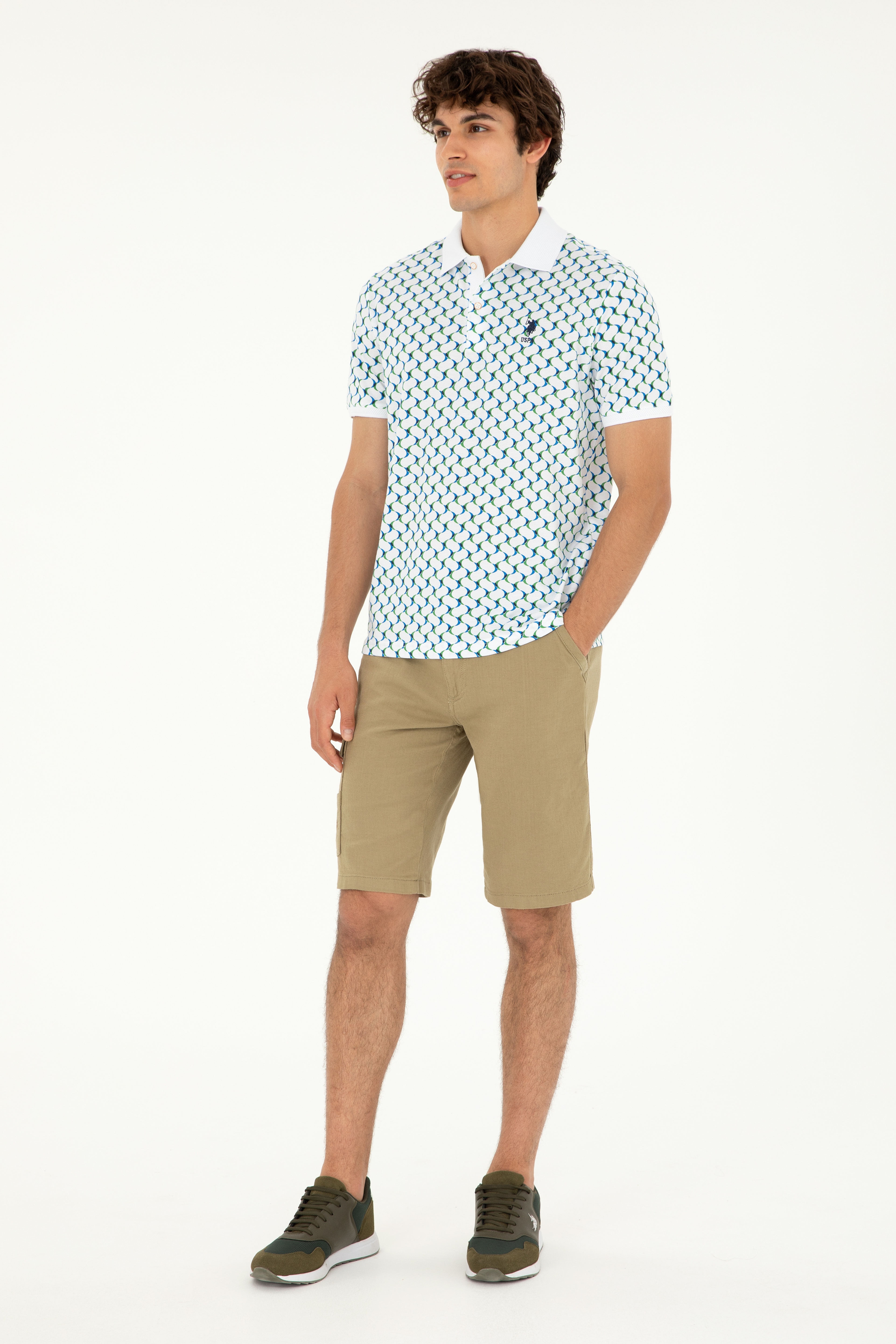 Erkek Regular Fit Polo Yaka Lacivert Tişört - Image 4