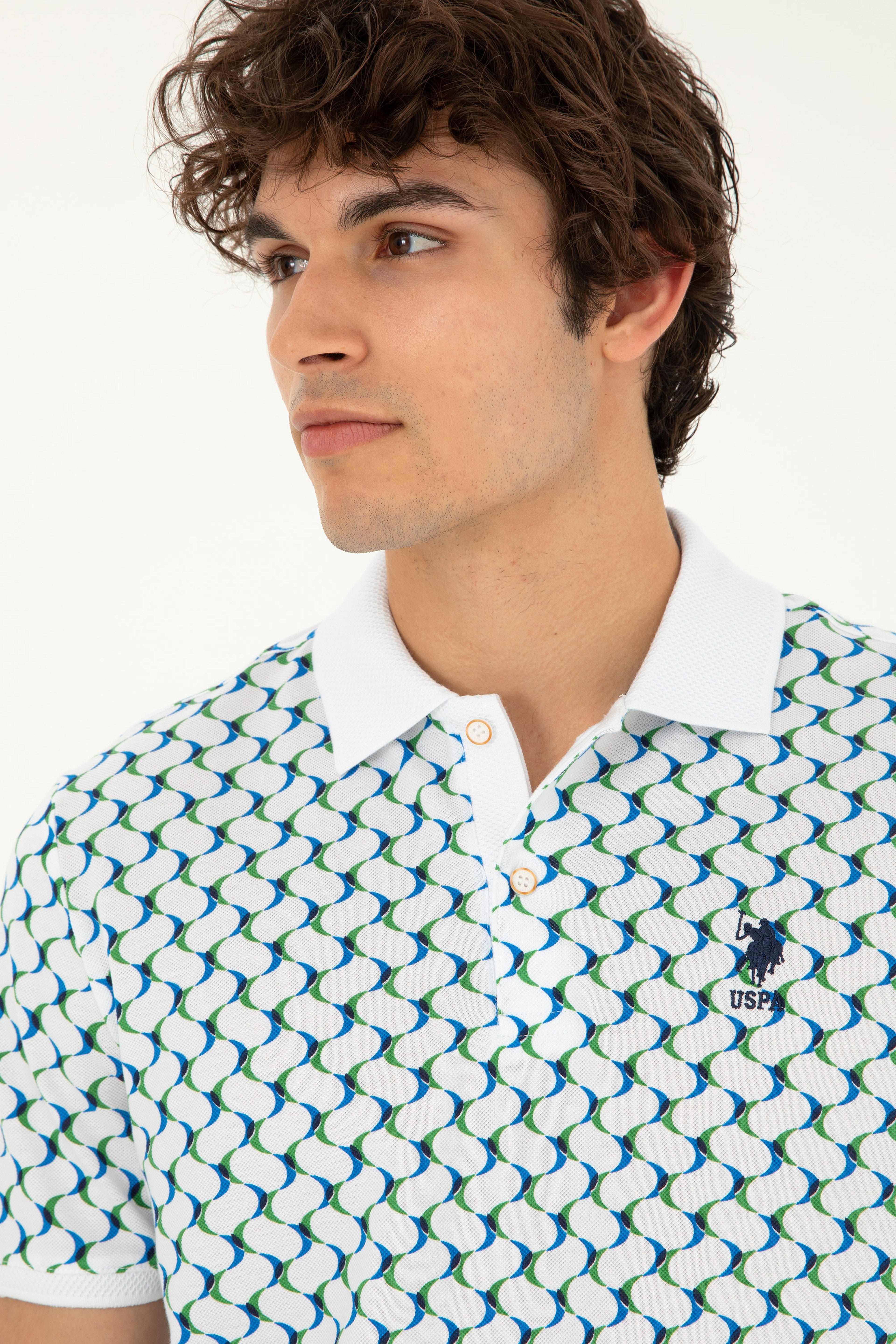 Erkek Regular Fit Polo Yaka Lacivert Tişört - Image 2