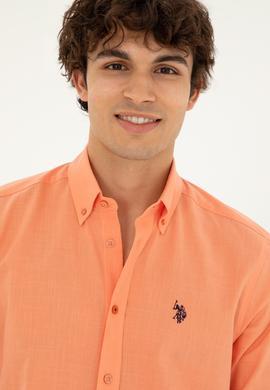 Erkek Kiremit Uzun Kollu Basic Gömlek - 50288648120