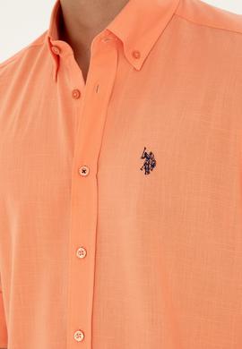 Erkek Kiremit Uzun Kollu Basic Gömlek - 50288648120