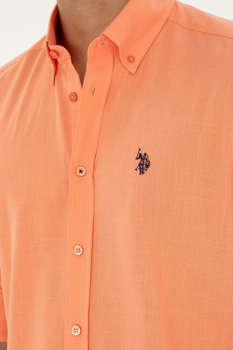 Erkek Kiremit Uzun Kollu Basic Gömlek - 50288648120