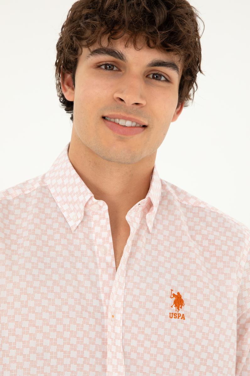 Erkek Pudra Uzun Kollu Gömlek