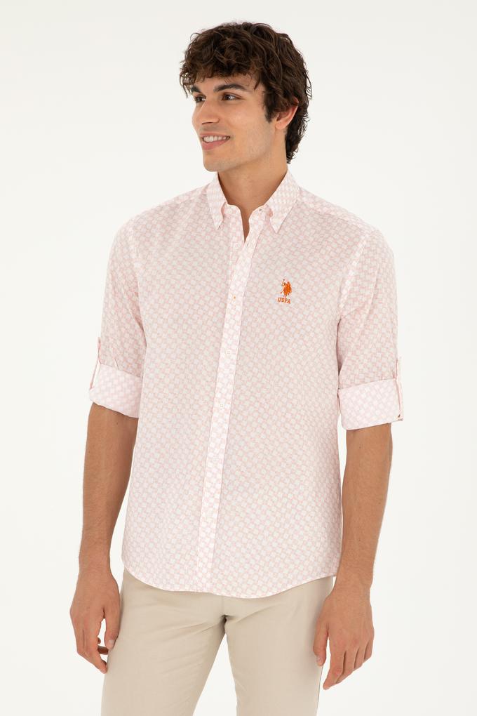 Erkek Pudra Uzun Kollu Gömlek