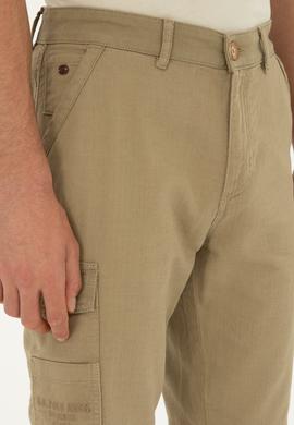 Erkek Koyu Haki Dokuma Şort - 50283941062