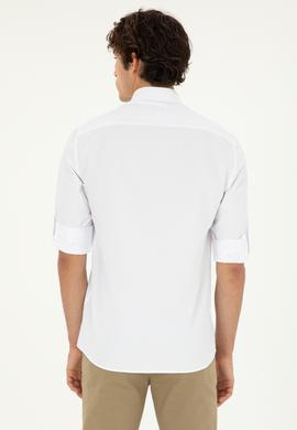Erkek Beyaz Uzun Kollu Gömlek - 50288654015