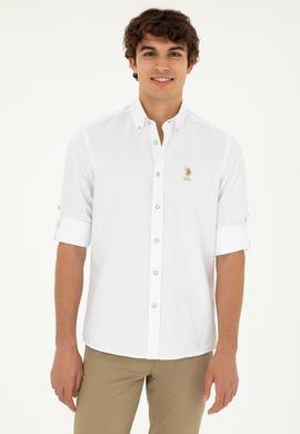 Erkek Beyaz Uzun Kollu Gömlek - 50288654015