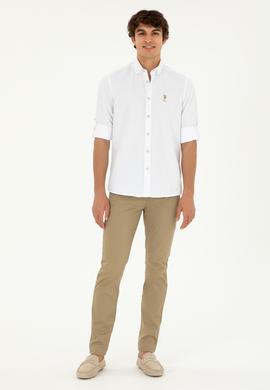 Erkek Beyaz Uzun Kollu Gömlek - 50288654015