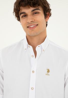 Erkek Beyaz Uzun Kollu Gömlek - 50288654015