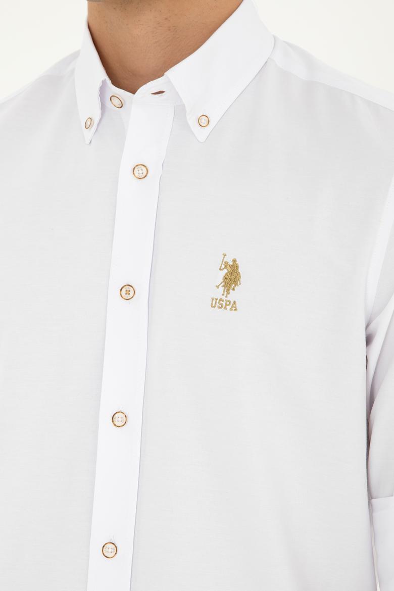 Erkek Beyaz Uzun Kollu Gömlek - 50288654015