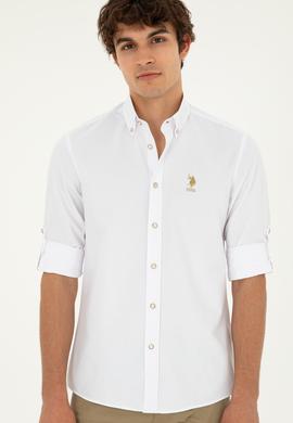 Erkek Beyaz Uzun Kollu Gömlek - 50288654015