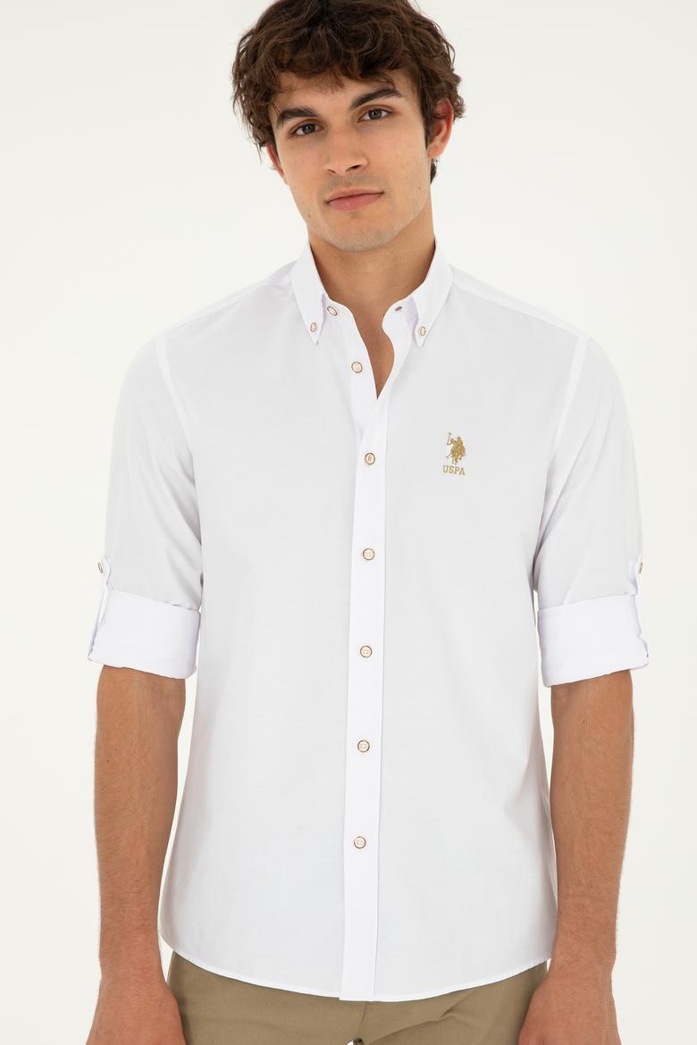 Erkek Beyaz Uzun Kollu Gömlek - 50288654015