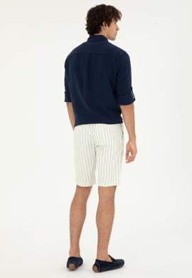 Erkek Beyaz Jean Şort - 50288972007