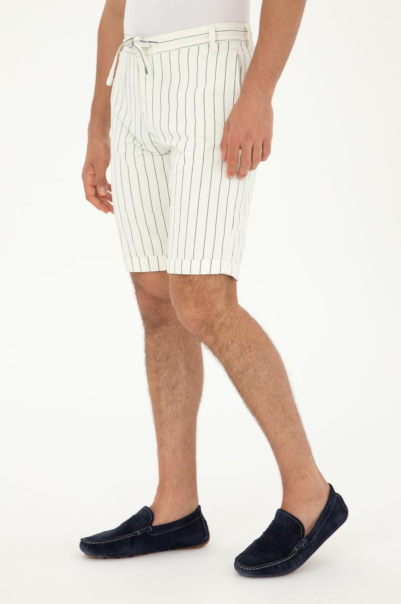 Erkek Beyaz Jean Şort