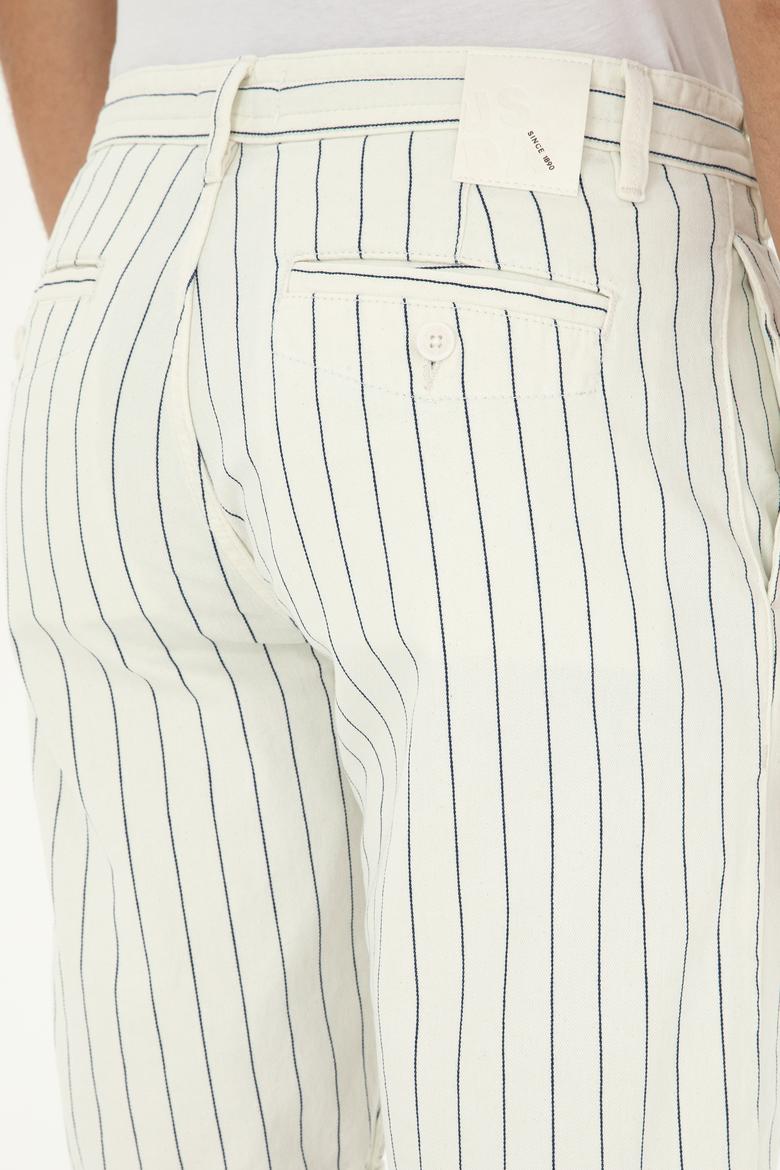 Erkek Beyaz Jean Şort - 50288972007